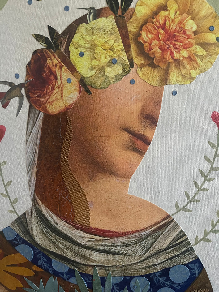 Who Loves Who by Darlene McElroy |  Closeup View of Artwork 