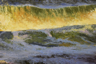 Original art for sale at UGallery.com | Evening Wave by Kent Sullivan | $1,300 | oil painting | 12' h x 20' w | photo 4