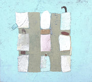 Original art for sale at UGallery.com | Nine Stations II by David Felix | $1,100 | mixed media artwork | 17' h x 19' w | thumbnail 1