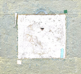 Original art for sale at UGallery.com | Resting My Case by David Felix | $1,150 | mixed media artwork | 19' h x 20' w