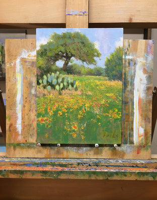 Original art for sale at UGallery.com | May Wildflowers by David Forks | $500 | oil painting | 12' h x 9' w | photo 3