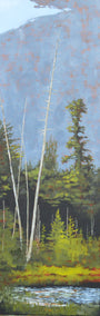 oil painting by David Thelen titled Adirondack