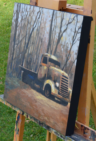 Original art for sale at UGallery.com | By the Wayside by David Thelen | $800 | oil painting | 16' h x 16' w | photo 2