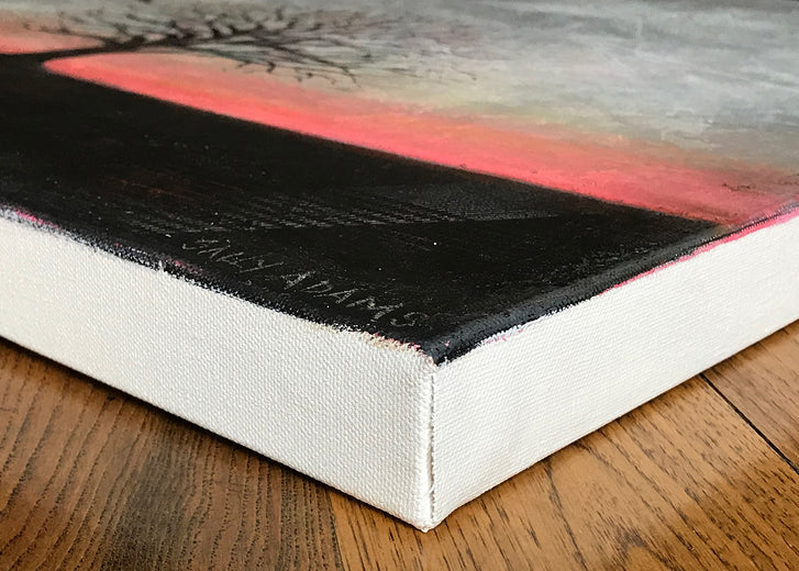 Dawn by Sally Adams |  Side View of Artwork 