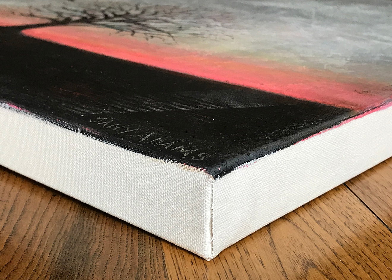 Dawn by Sally Adams |  Side View of Artwork 