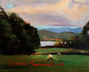 Original art for sale at UGallery.com | Dawn in Ardchattan, Scotland by Jonelle Summerfield | $325 | oil painting | 6' h x 8' w | photo 3