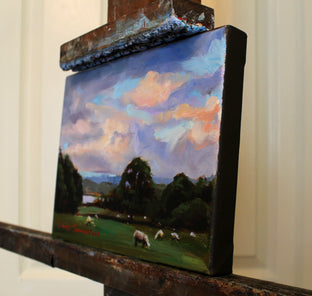 Dawn in Ardchattan, Scotland by Jonelle Summerfield |  Side View of Artwork 