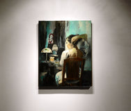 Original art for sale at UGallery.com | Daydream by Gary Leonard | $1,075 | oil painting | 20' h x 16' w | thumbnail 3