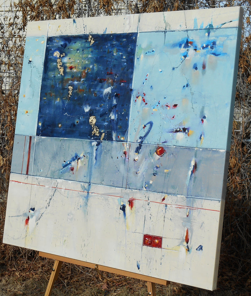 Deep Golden Sea by Cynthia Ligeros |  Closeup View of Artwork 