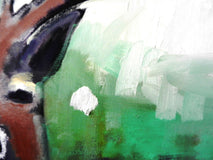 Original art for sale at UGallery.com | Deer by Mary Pratt | $2,625 | oil painting | 48' h x 36' w | thumbnail 4