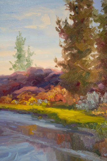 Deschutes Spring by Karen E Lewis |   Closeup View of Artwork 