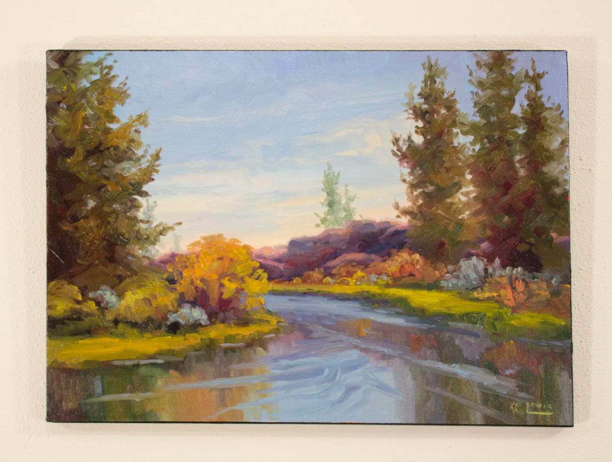 Deschutes Spring by Karen E Lewis |  Context View of Artwork 