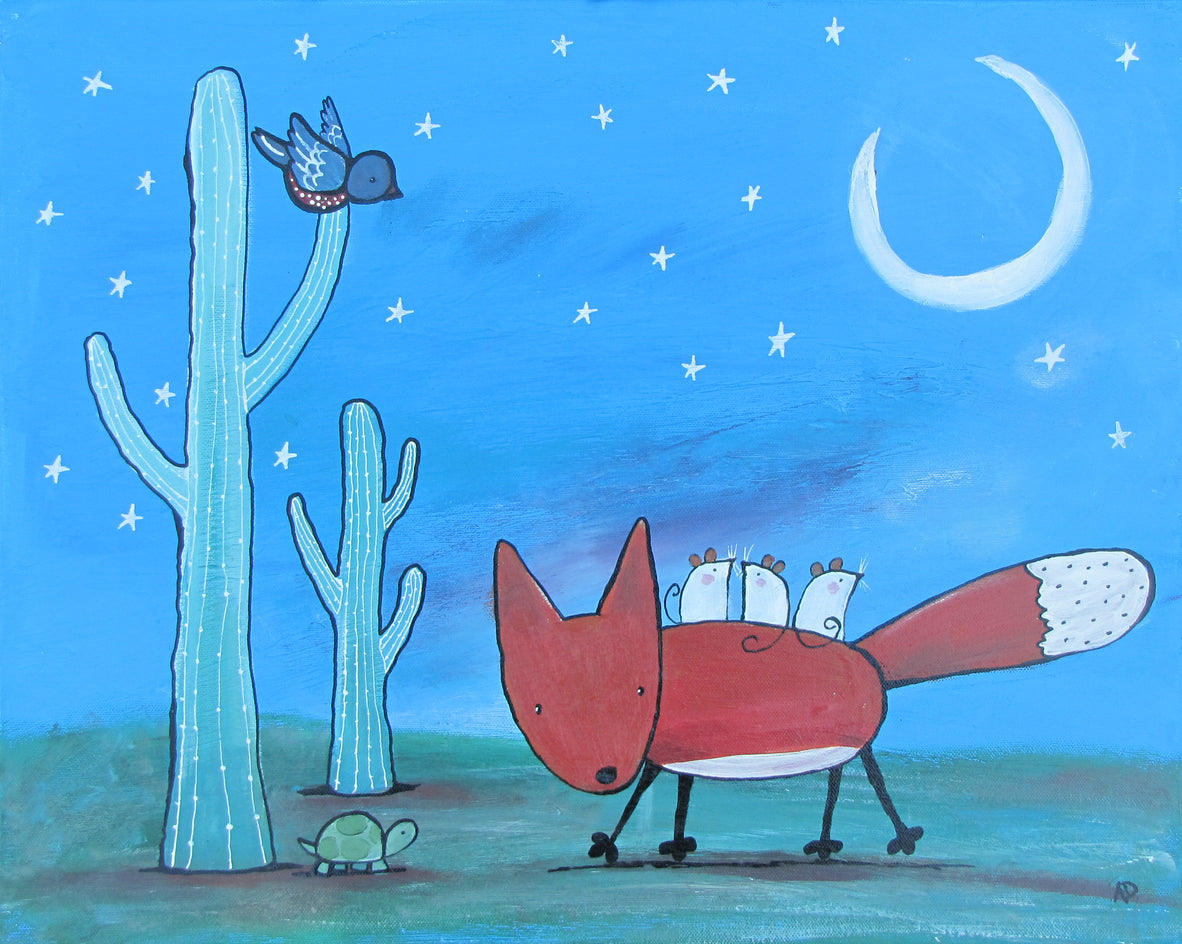 Desert Nightlife by Andrea Doss |  Artwork Main Image 