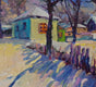 Original art for sale at UGallery.com | Sunny Winter Day in the Village by Suren Nersisyan | $400 | oil painting | 11' h x 14' w | thumbnail 1