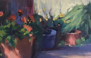 Original art for sale at UGallery.com | Garden's Corner by Claudia Verciani | $875 | oil painting | 12' h x 16' w | photo 4