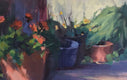 Original art for sale at UGallery.com | Garden's Corner by Claudia Verciani | $875 | oil painting | 12' h x 16' w | thumbnail 4