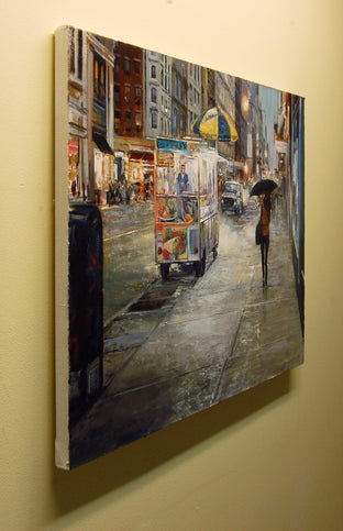 Original art for sale at UGallery.com | Mid Manhattan Drizzle by Onelio Marrero | $1,025 | oil painting | 18' h x 24' w | photo 2