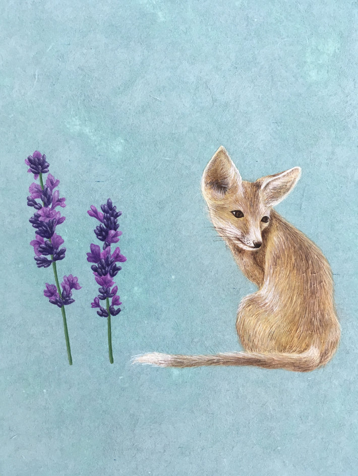 The Fox by Heejin Sutton |  Closeup View of Artwork 