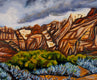 Original art for sale at UGallery.com | Winter Storm Over Red Rock by Crystal DiPietro | $3,450 | oil painting | 30' h x 48' w | thumbnail 4