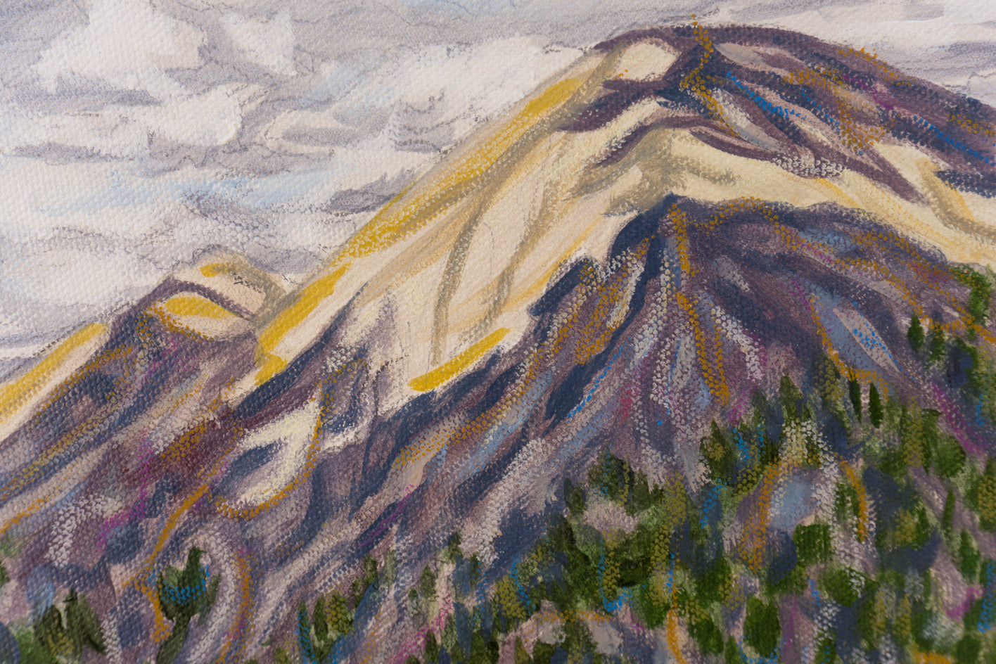 Mountain Majesty by Crystal DiPietro |  Closeup View of Artwork 