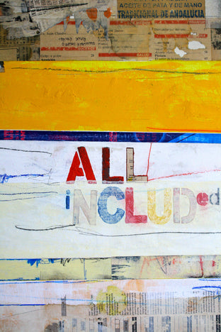 Original art for sale at UGallery.com | All Included by Juan Gabriel Perez Botero aka JUGA | $1,050 | mixed media artwork | 29.5' h x 21.7' w | photo 4