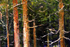 Original art for sale at UGallery.com | Forest Encounter by Kent Sullivan | $1,400 | oil painting | 14' h x 24' w | thumbnail 4