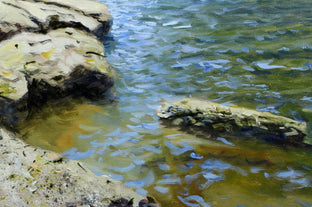 Original art for sale at UGallery.com | Hooker Falls by Kent Sullivan | $1,275 | oil painting | 16' h x 20' w | photo 4