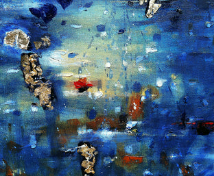 Original art for sale at UGallery.com | Deep Golden Sea by Cynthia Ligeros | $2,900 | oil painting | 36' h x 36' w | photo 3