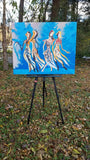 Original art for sale at UGallery.com | Dance by Diana Elena Chelaru | $1,100 | acrylic painting | 24' h x 30' w | thumbnail 3