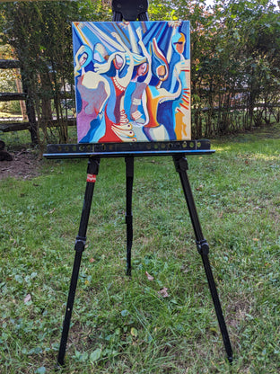 Original art for sale at UGallery.com | Dancing with Friends by Diana Elena Chelaru | $350 | acrylic painting | 12' h x 12' w | photo 3