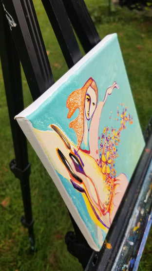 Original art for sale at UGallery.com | Dancing with the Wind by Diana Elena Chelaru | $350 | acrylic painting | 8' h x 8' w | photo 2