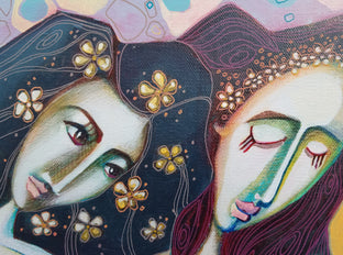 Original art for sale at UGallery.com | Holding Together by Diana Elena Chelaru | $900 | acrylic painting | 18' h x 24' w | photo 4