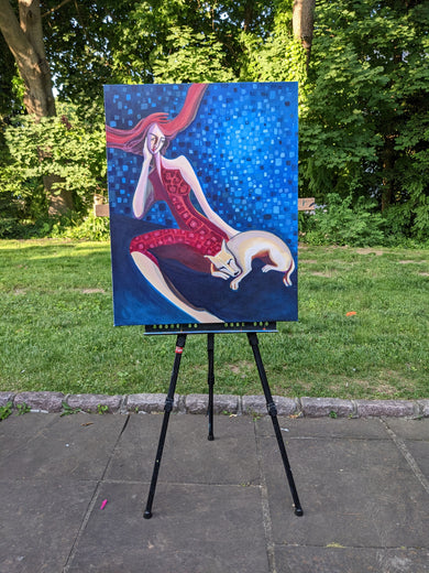 Lady with Dog by Diana Elena Chelaru |  Context View of Artwork 