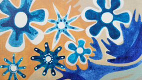 Original art for sale at UGallery.com | Mixed Flowers by Diana Elena Chelaru | $350 | acrylic painting | 8' h x 8' w | thumbnail 4