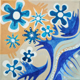 Original art for sale at UGallery.com | Mixed Flowers by Diana Elena Chelaru | $350 | acrylic painting | 8' h x 8' w | thumbnail 1