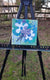 Original art for sale at UGallery.com | Purple Flower by Diana Elena Chelaru | $350 | acrylic painting | 8' h x 8' w | thumbnail 3