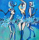 Original art for sale at UGallery.com | Rhythmic Dance by Diana Elena Chelaru | $1,075 | acrylic painting | 24' h x 24' w | thumbnail 1