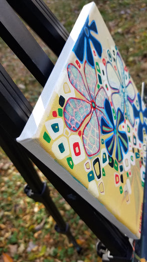 Summer Colors by Diana Elena Chelaru |  Side View of Artwork 