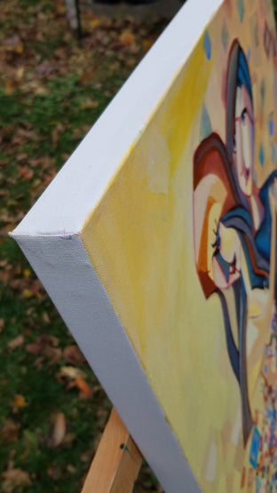 Two Step Dance by Diana Elena Chelaru |  Side View of Artwork 
