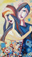 Original art for sale at UGallery.com | Two Step Dance by Diana Elena Chelaru | $1,075 | acrylic painting | 24' h x 20' w | thumbnail 4