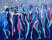 Original art for sale at UGallery.com | Dance Moves by Diana Elena Chelaru | $2,400 | acrylic painting | 30' h x 40' w | thumbnail 1