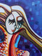 Original art for sale at UGallery.com | Wise Woman by Diana Elena Chelaru | $1,650 | acrylic painting | 30' h x 24' w | thumbnail 4