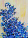 Original art for sale at UGallery.com | Woman in a Blue Dress by Diana Elena Chelaru | $2,475 | acrylic painting | 40' h x 30' w | thumbnail 1