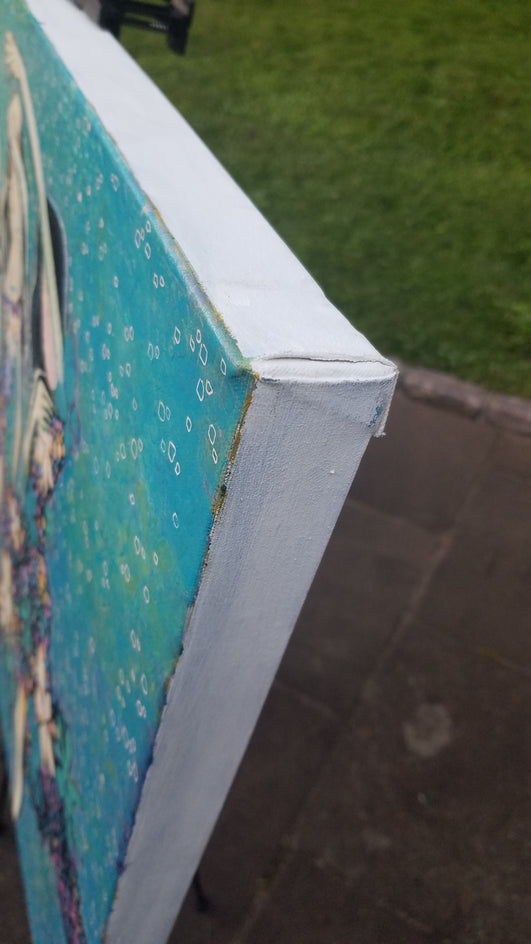 Beach Dancers by Diana Elena Chelaru |  Side View of Artwork 