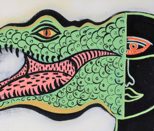 Original art for sale at UGallery.com | Animal Kingdom #5 by Diana Rosa | $725 | acrylic painting | 12' h x 12' w | photo 3