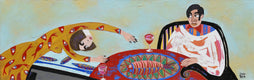 Original art for sale at UGallery.com | Asking You by Diana Rosa | $1,200 | acrylic painting | 12' h x 36' w | thumbnail 1