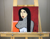 Original art for sale at UGallery.com | Her #1 by Diana Rosa | $625 | acrylic painting | 12' h x 12' w | thumbnail 3