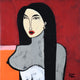 Original art for sale at UGallery.com | Her #1 by Diana Rosa | $625 | acrylic painting | 12' h x 12' w | thumbnail 1