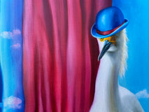 Original art for sale at UGallery.com | The Ecstasy of Colonel Picklebottom by Diane Flick | $2,600 | oil painting | 36' h x 24' w | thumbnail 4