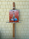 Original art for sale at UGallery.com | The Think Piece by Diane Flick | $750 | oil painting | 20' h x 16' w | thumbnail 3